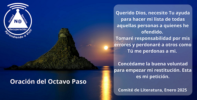 Oración del Octavo Paso de Neuróticos Anónimos